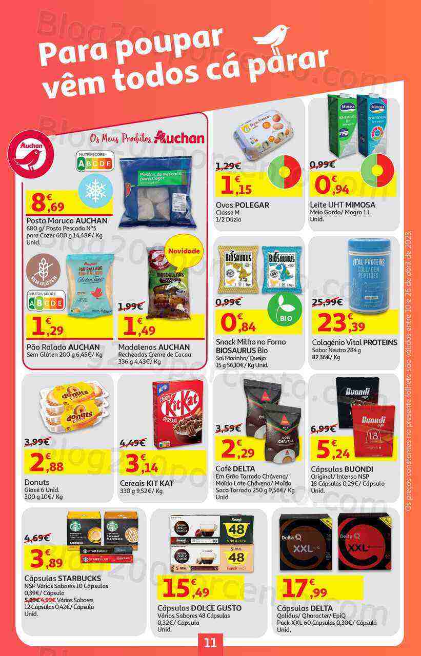 Antevisão Folheto AUCHAN Promoções de 10 a 26 abril