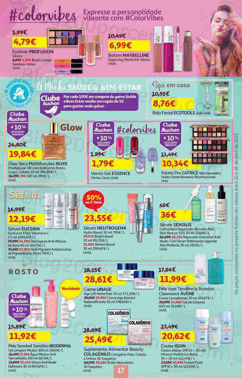 Antevisão Folheto AUCHAN Promoções de 10 a 26 abril