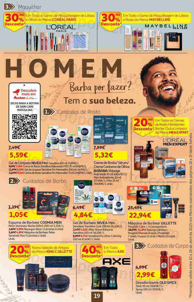 Antevisão Folheto AUCHAN Promoções de 10 a 26 abril
