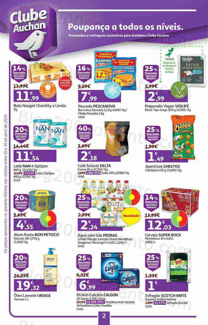 Antevisão Folheto AUCHAN Promoções de 10 a 26 abril