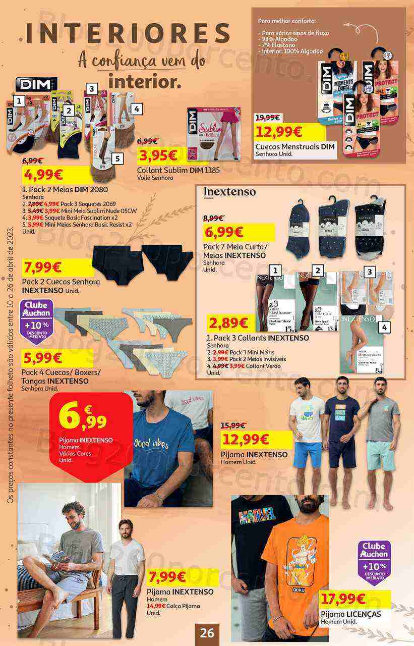 Antevisão Folheto AUCHAN Promoções de 10 a 26 abril