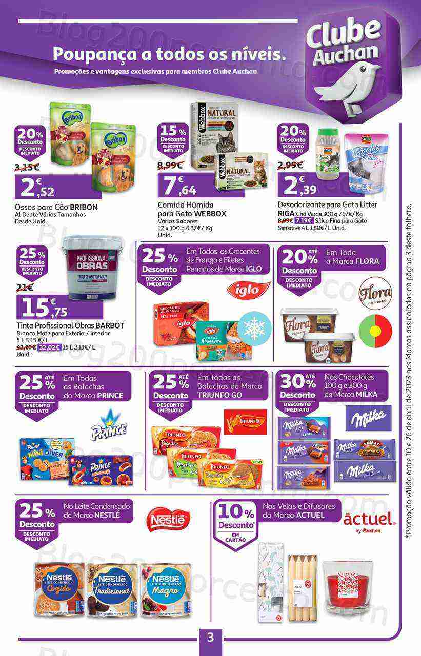 Antevisão Folheto AUCHAN Promoções de 10 a 26 abril
