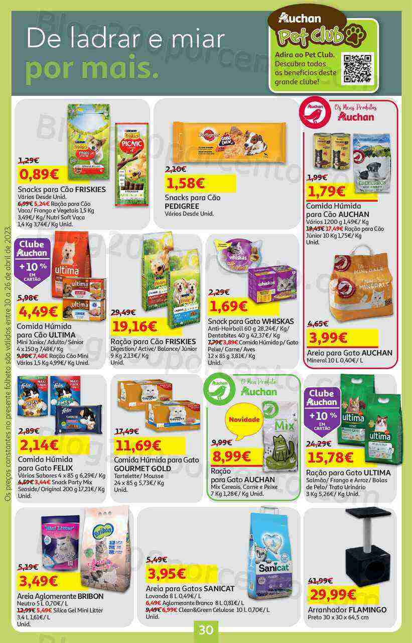 Antevisão Folheto AUCHAN Promoções de 10 a 26 abril