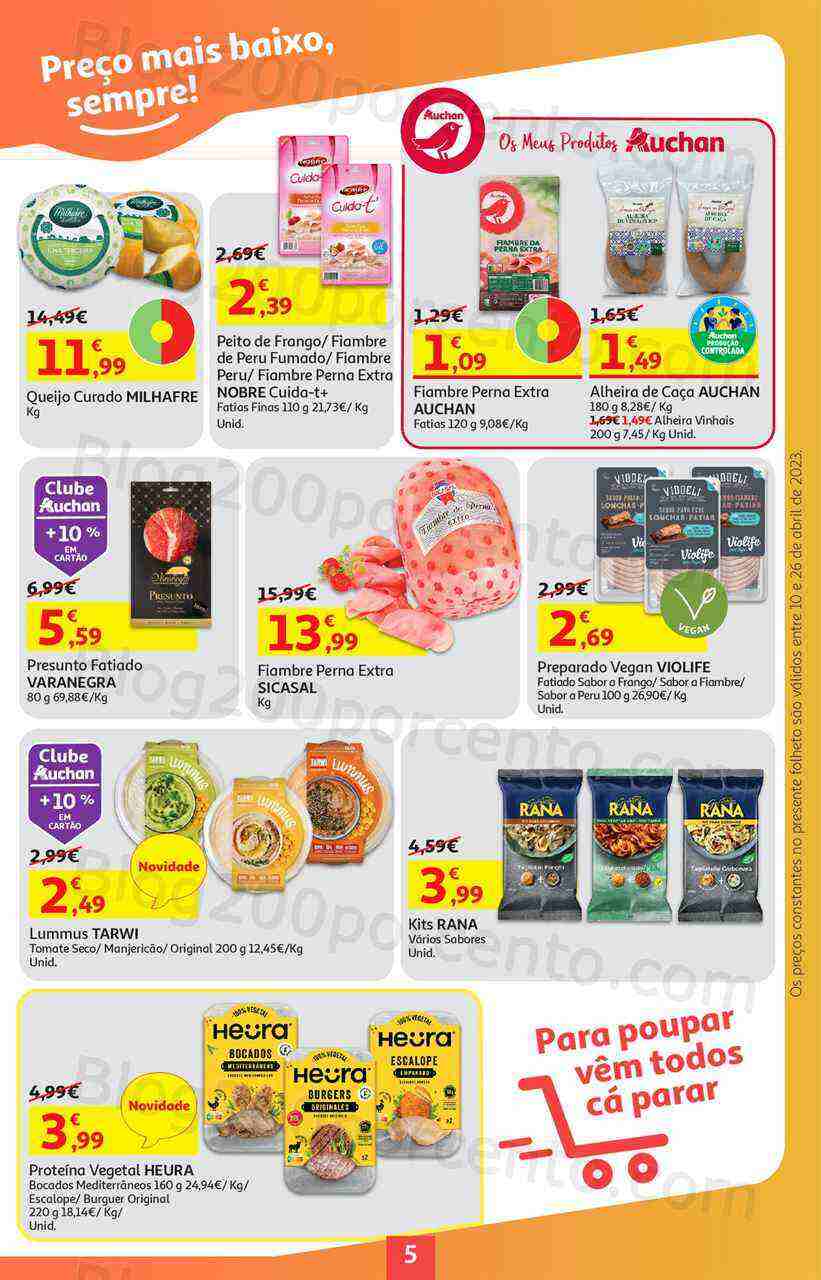 Antevisão Folheto AUCHAN Promoções de 10 a 26 abril