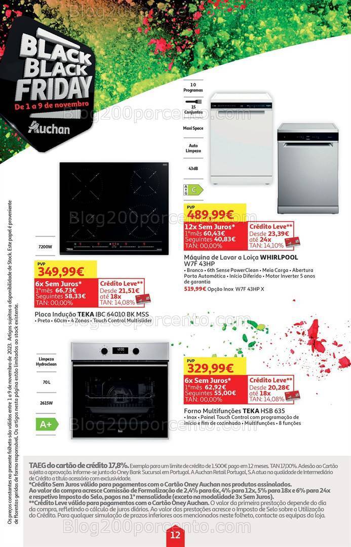 Antevisão Folheto AUCHAN Black Friday Tecnologia Promoções 1 a 9 novembro