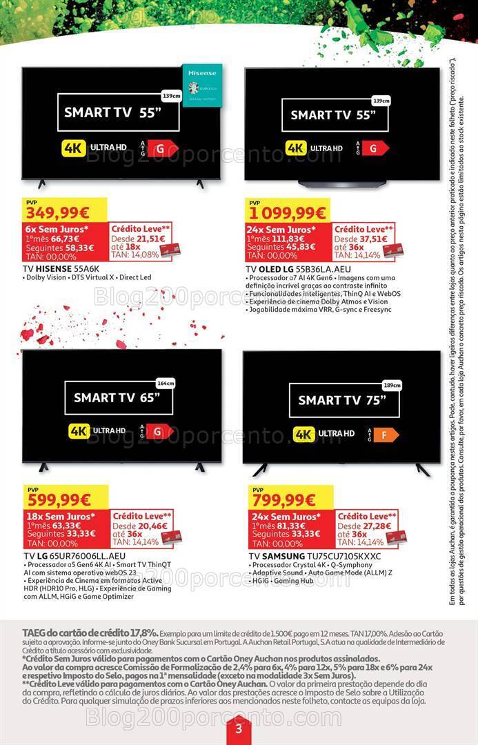 Antevisão Folheto AUCHAN Black Friday Tecnologia Promoções 1 a 9 novembro