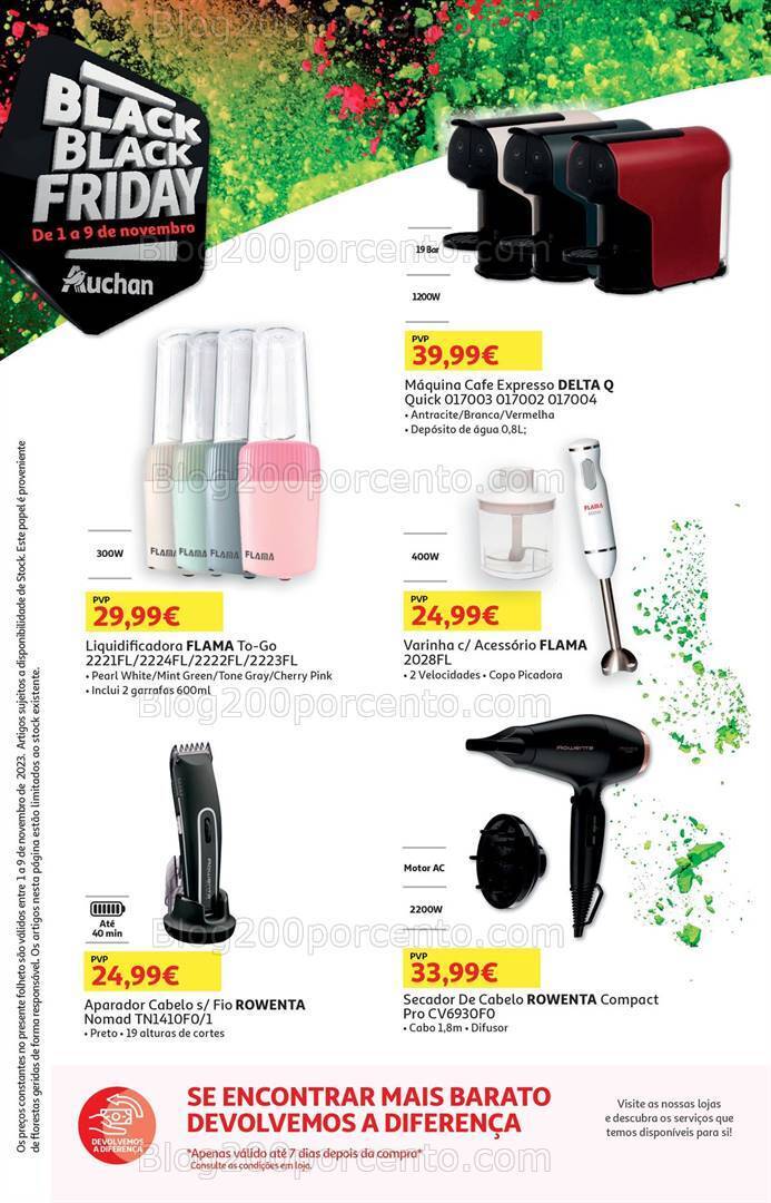 Antevisão Folheto AUCHAN Black Friday Tecnologia Promoções 1 a 9 novembro