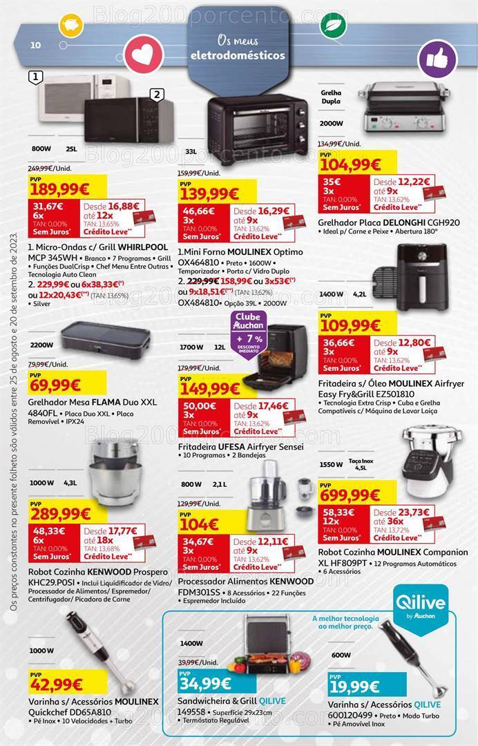 Antevisão Folheto AUCHAN Tecnologia Promoções de 25 agosto a 20 setembro