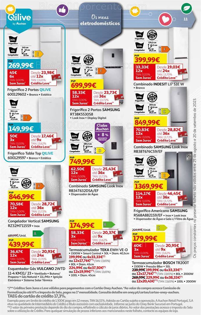 Antevisão Folheto AUCHAN Tecnologia Promoções de 25 agosto a 20 setembro