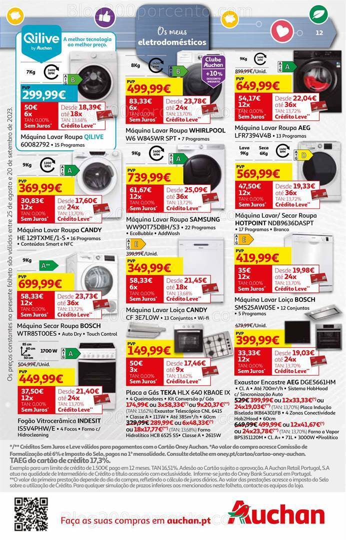 Antevisão Folheto AUCHAN Tecnologia Promoções de 25 agosto a 20 setembro