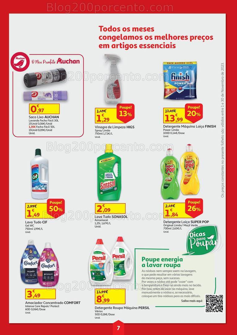 Antevisão Folheto AUCHAN Cabaz Poupança Promoções de de 1 a 30 novembro