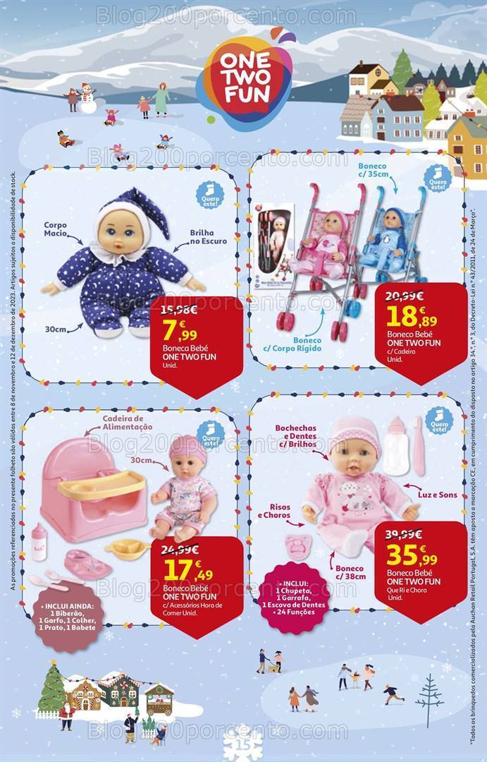 Antevisão Folheto AUCHAN Brinquedos de Natal 8 novembro a 12 dezembro
