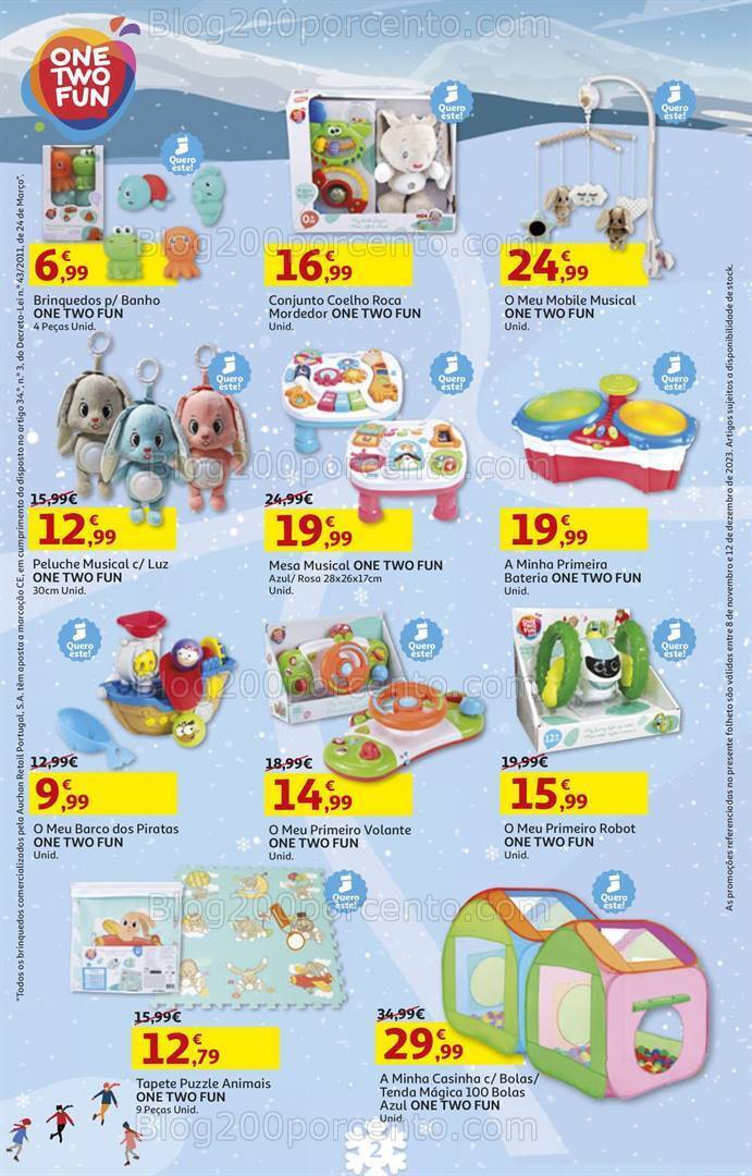Antevisão Folheto AUCHAN Brinquedos de Natal 8 novembro a 12 dezembro