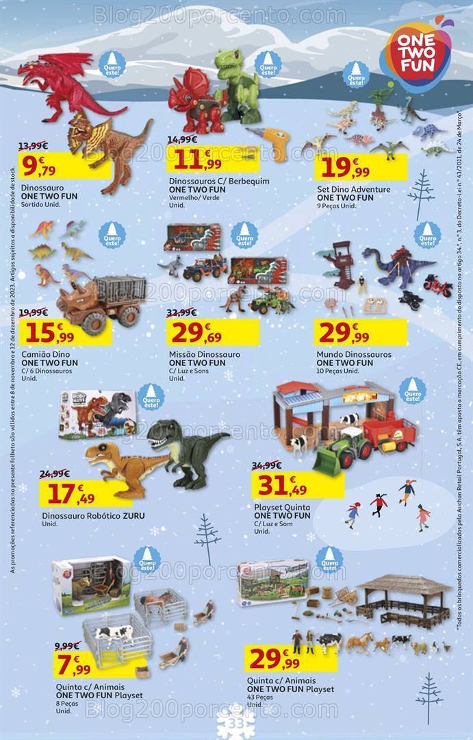Antevisão Folheto AUCHAN Brinquedos de Natal 8 novembro a 12 dezembro