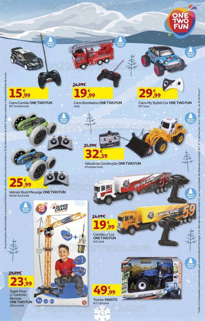 Antevisão Folheto AUCHAN Brinquedos de Natal 8 novembro a 12 dezembro