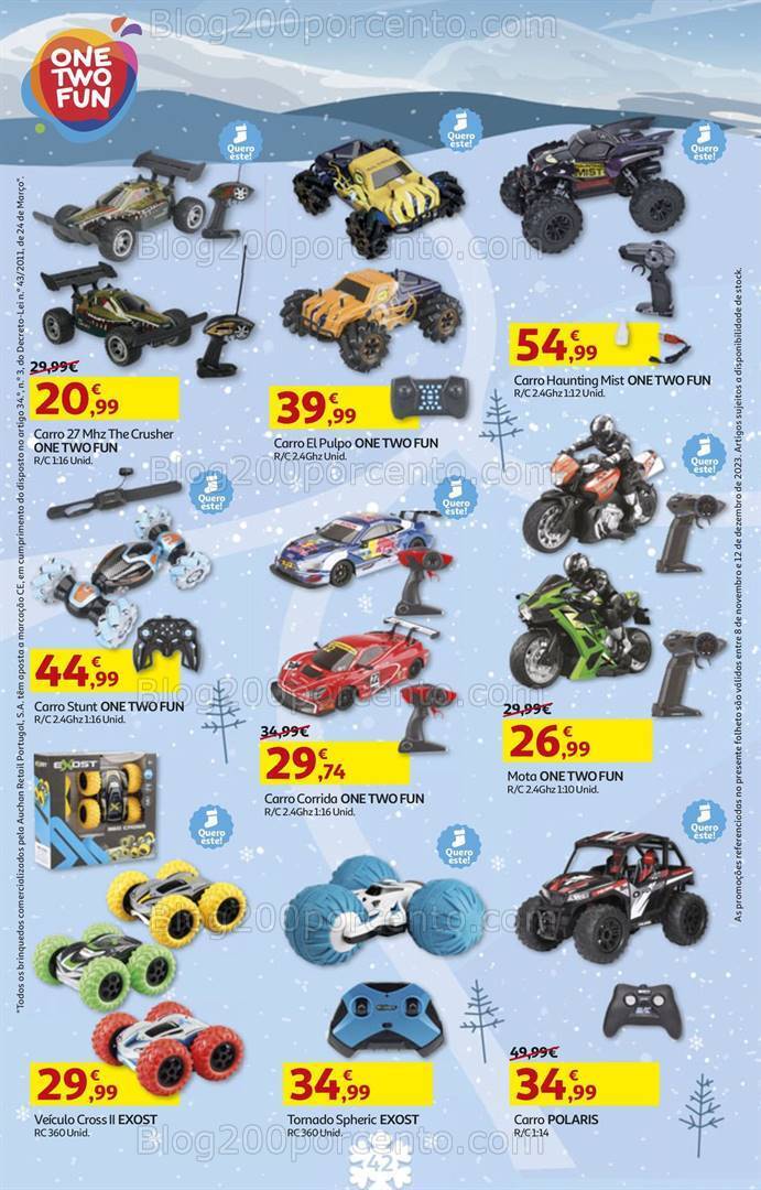 Antevisão Folheto AUCHAN Brinquedos de Natal 8 novembro a 12 dezembro