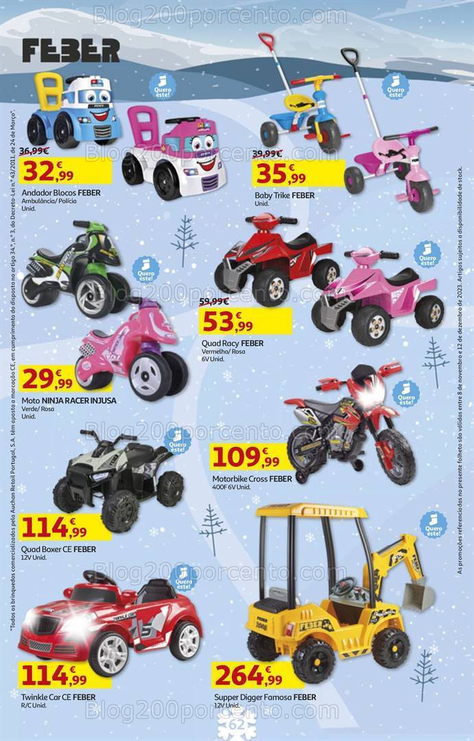 Antevisão Folheto AUCHAN Brinquedos de Natal 8 novembro a 12 dezembro