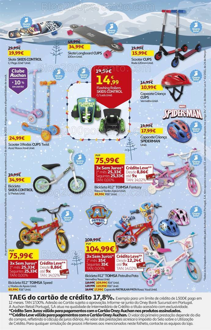Antevisão Folheto AUCHAN Brinquedos de Natal 8 novembro a 12 dezembro
