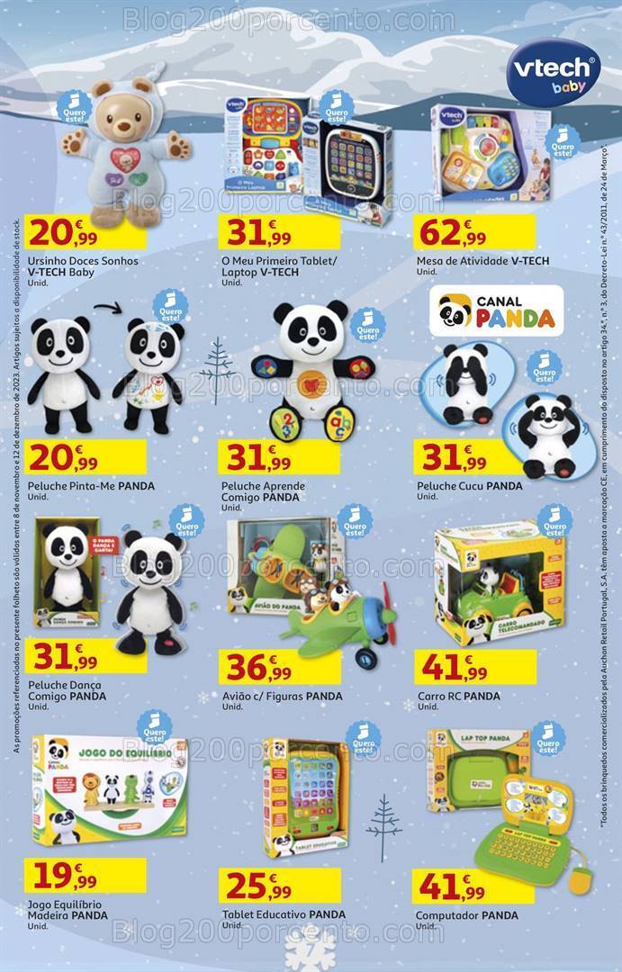 Antevisão Folheto AUCHAN Brinquedos de Natal 8 novembro a 12 dezembro