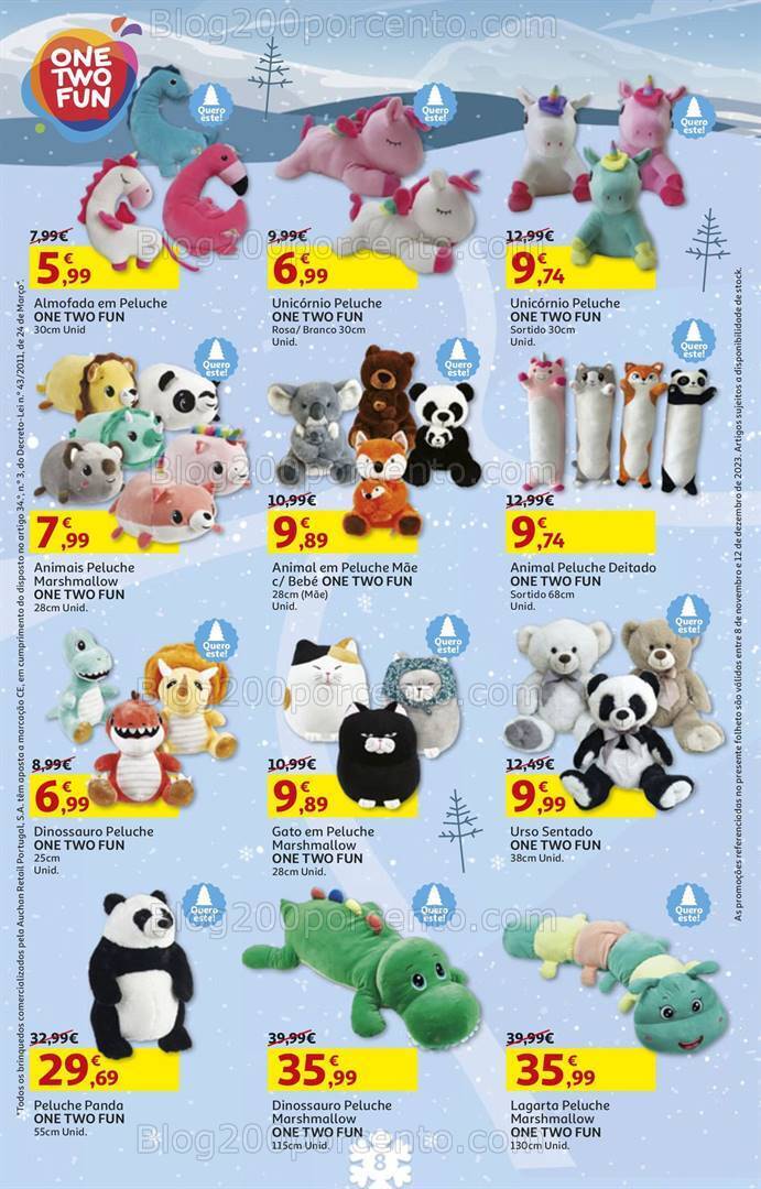Antevisão Folheto AUCHAN Brinquedos de Natal 8 novembro a 12 dezembro