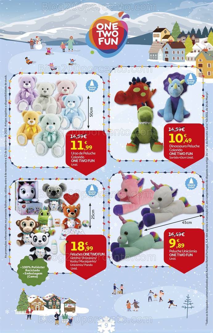 Antevisão Folheto AUCHAN Brinquedos de Natal 8 novembro a 12 dezembro