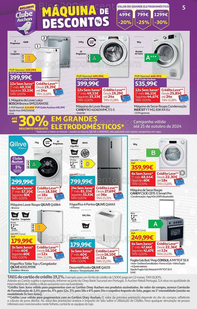 Antevisão Folheto AUCHAN Tecnologia Promoções de 17 a 31 outubro