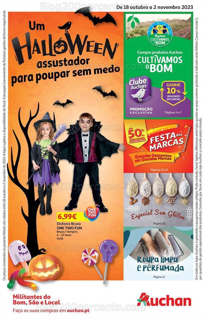 Antevisão Folheto AUCHAN Promoções de 18 outubro a 2 novembro