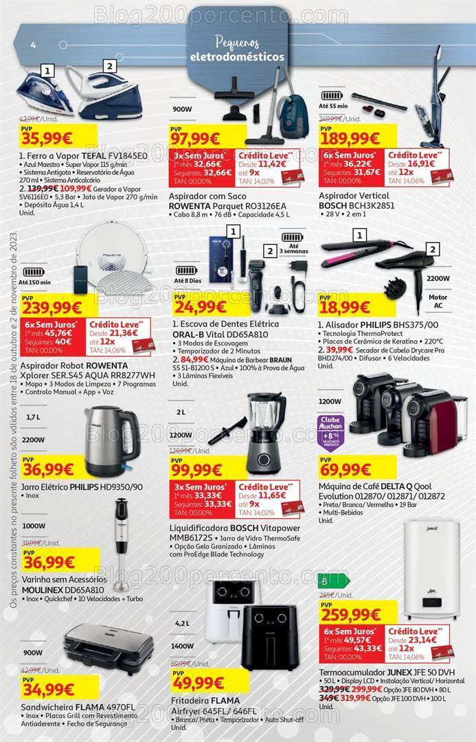 Antevisão Folheto AUCHAN Tecnologia Promoções de 18 outubro a 2 novembro