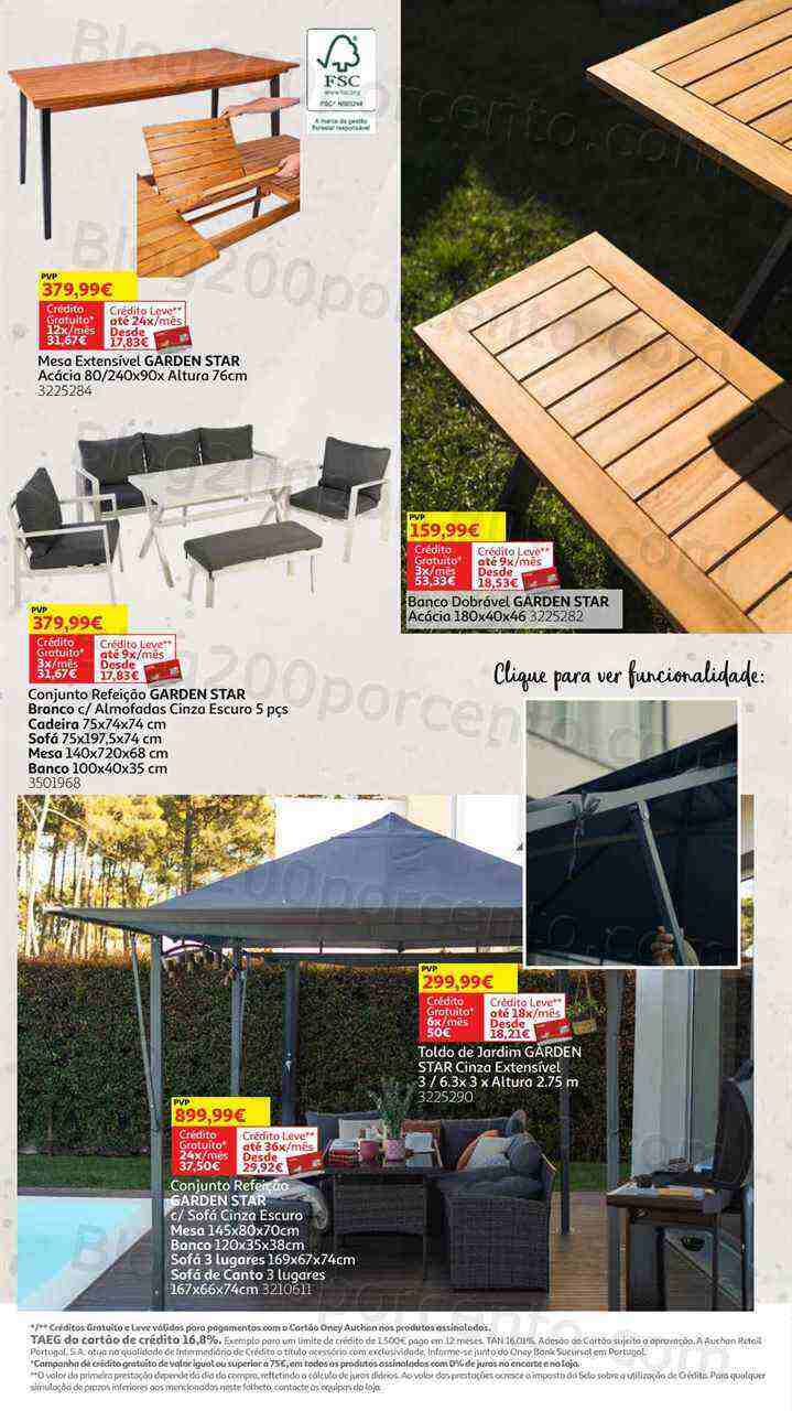 Antevisão Folheto AUCHAN Especial Jardim Promoções de 10 maio a 30 julho