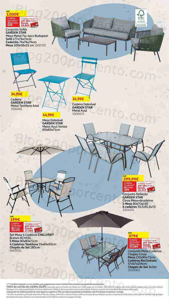 Antevisão Folheto AUCHAN Especial Jardim Promoções de 10 maio a 30 julho