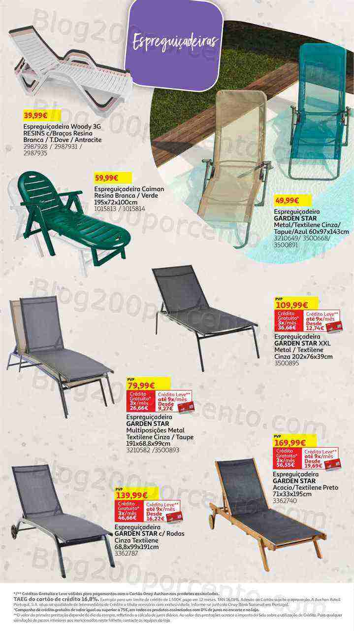 Antevisão Folheto AUCHAN Especial Jardim Promoções de 10 maio a 30 julho