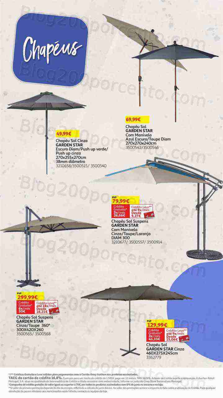 Antevisão Folheto AUCHAN Especial Jardim Promoções de 10 maio a 30 julho