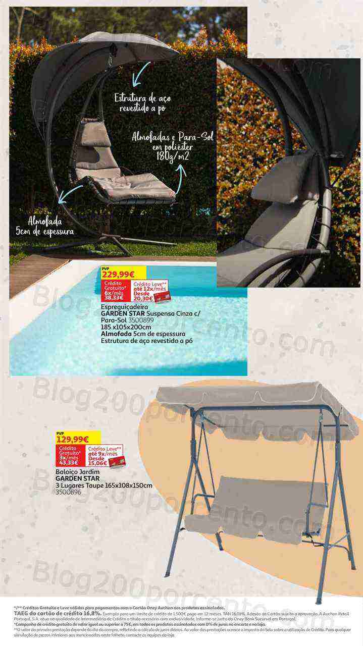 Antevisão Folheto AUCHAN Especial Jardim Promoções de 10 maio a 30 julho