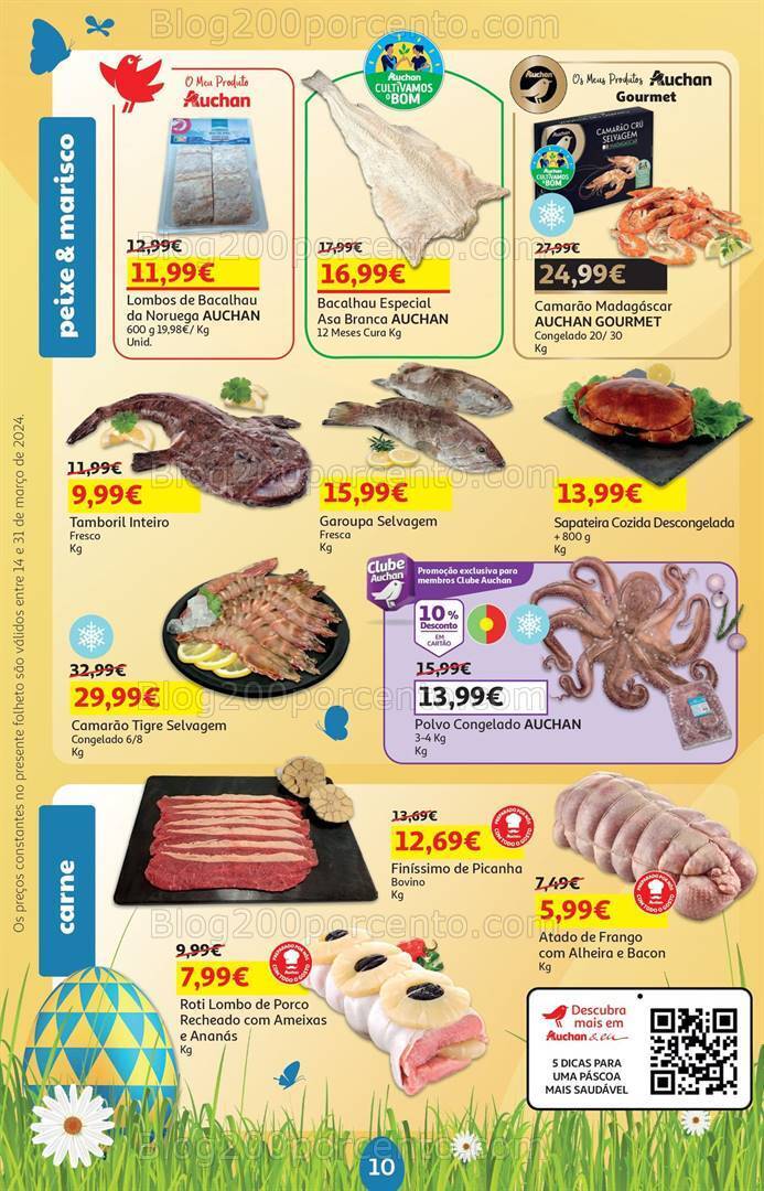 Antevisão Folheto AUCHAN Páscoa + Promoções de 14 a 31 março