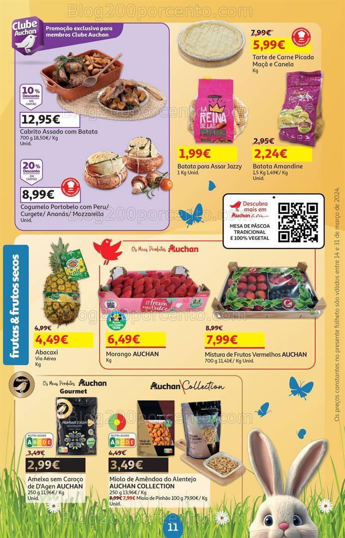 Antevisão Folheto AUCHAN Páscoa + Promoções de 14 a 31 março