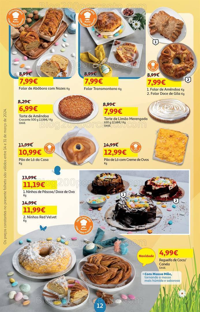 Antevisão Folheto AUCHAN Páscoa + Promoções de 14 a 31 março