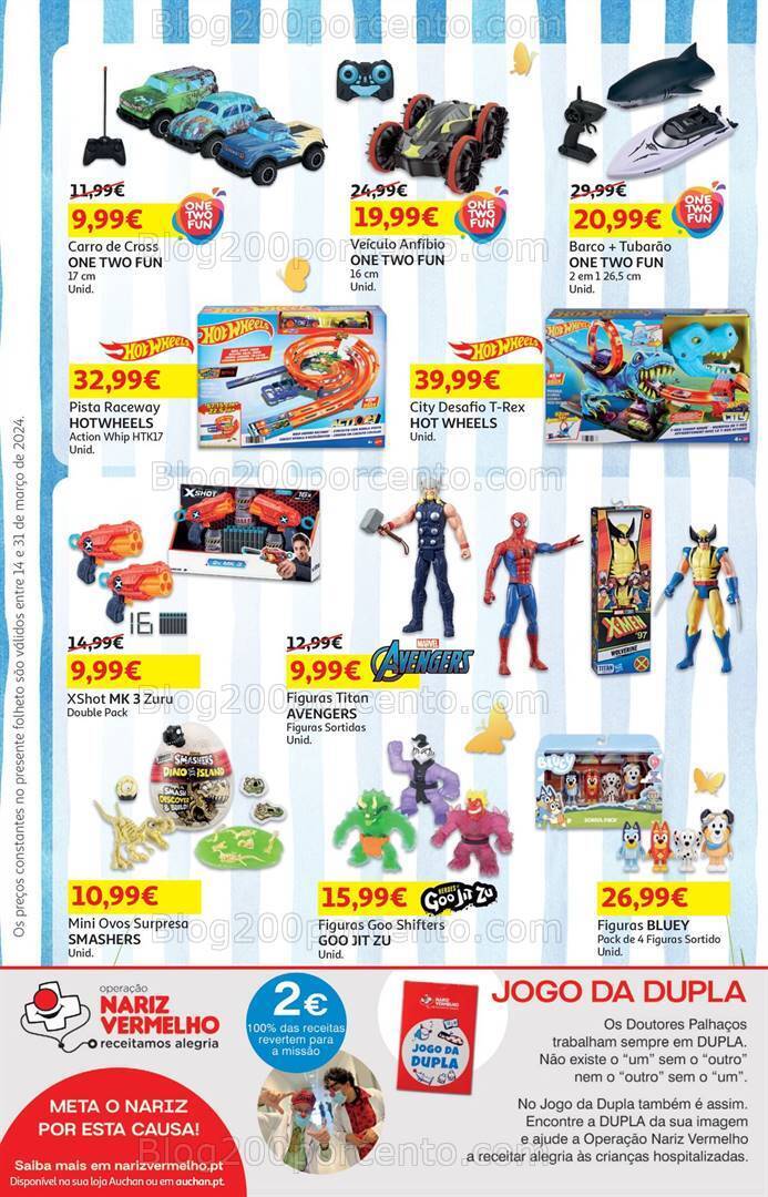 Antevisão Folheto AUCHAN Bazar Páscoa Promoções de 14 a 31 março