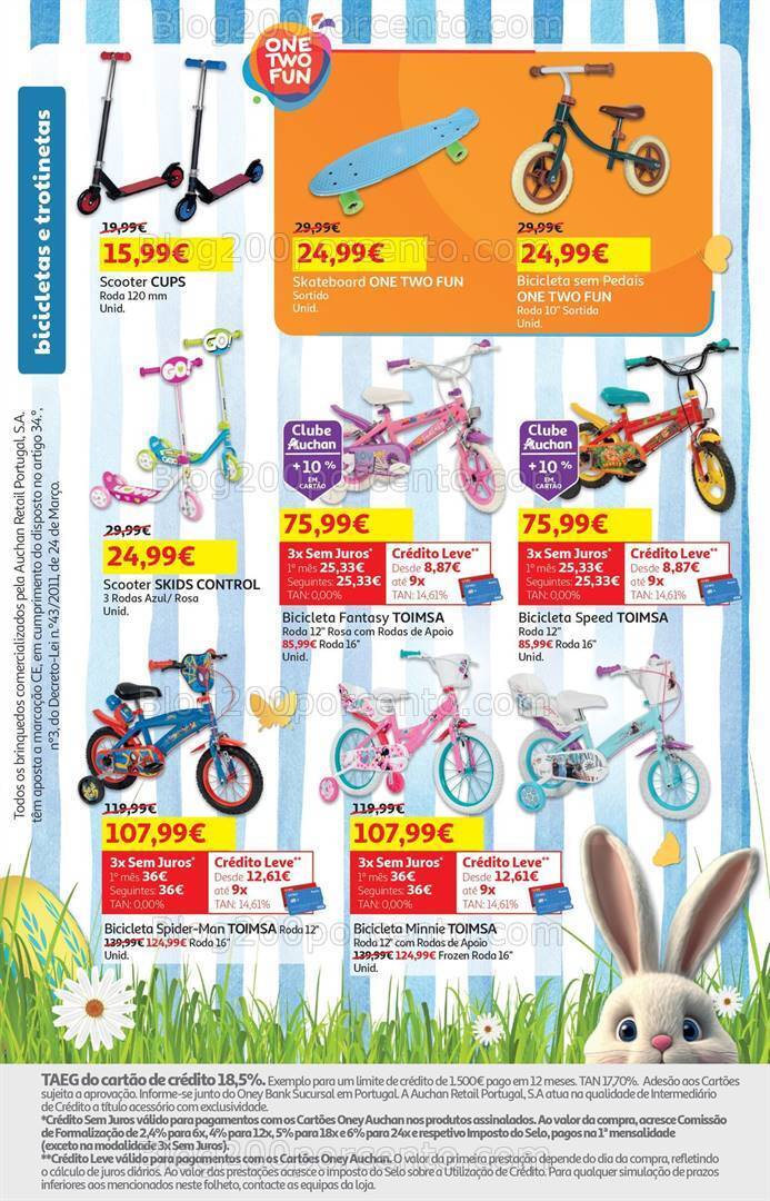 Antevisão Folheto AUCHAN Bazar Páscoa Promoções de 14 a 31 março