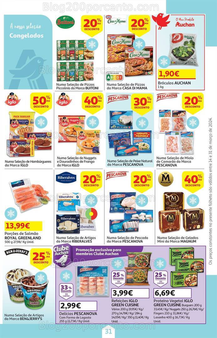 Antevisão Folheto AUCHAN Páscoa + Promoções de 14 a 31 março