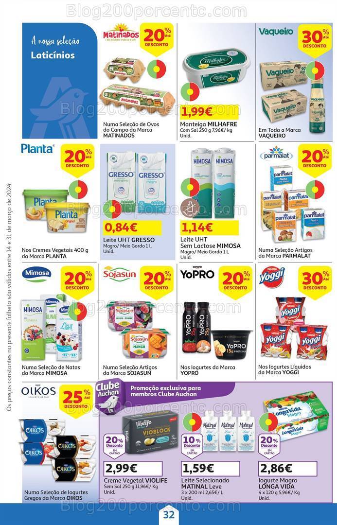 Antevisão Folheto AUCHAN Páscoa + Promoções de 14 a 31 março