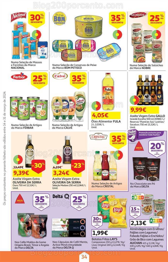Antevisão Folheto AUCHAN Páscoa + Promoções de 14 a 31 março