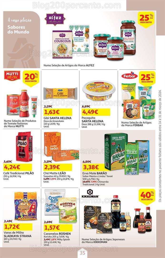 Antevisão Folheto AUCHAN Páscoa + Promoções de 14 a 31 março