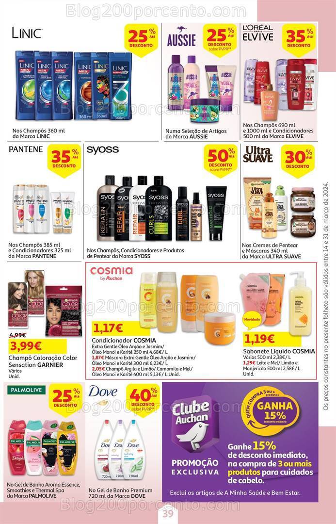 Antevisão Folheto AUCHAN Páscoa + Promoções de 14 a 31 março