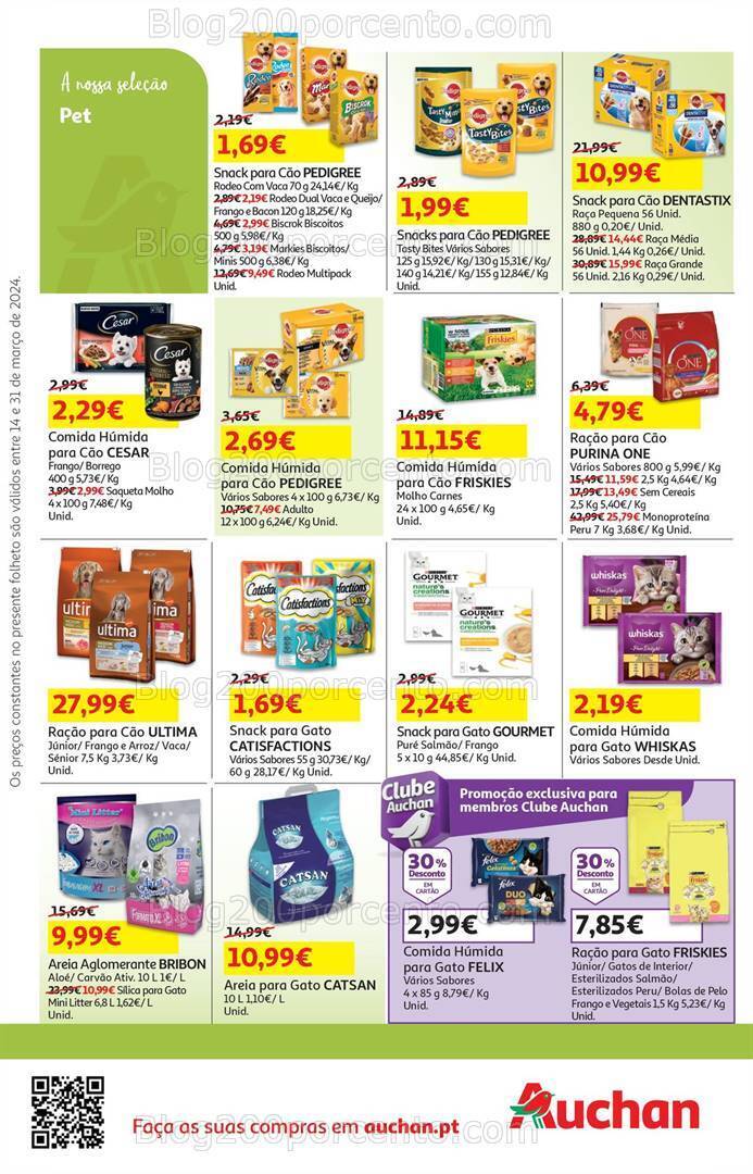 Antevisão Folheto AUCHAN Páscoa + Promoções de 14 a 31 março