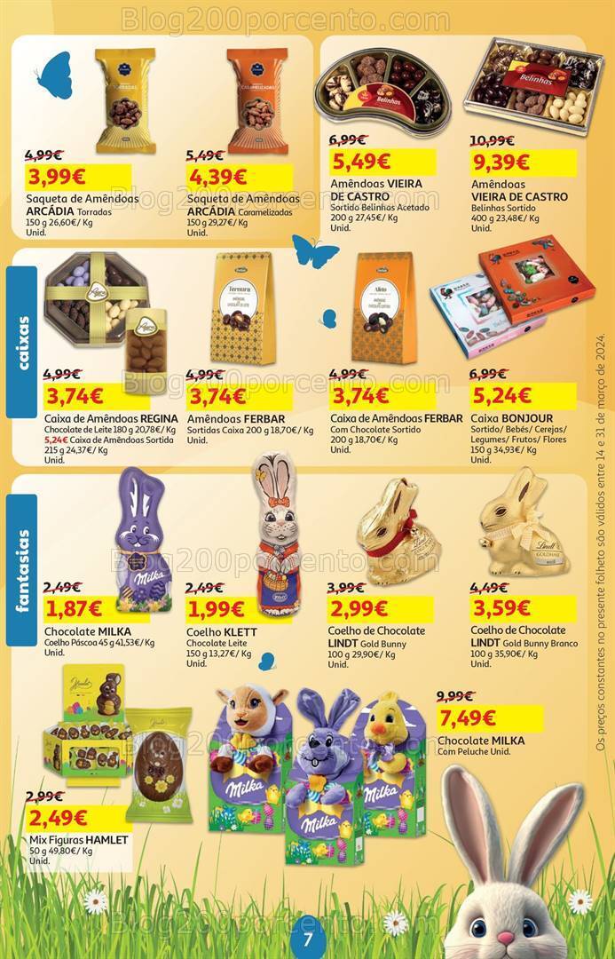 Antevisão Folheto AUCHAN Páscoa + Promoções de 14 a 31 março
