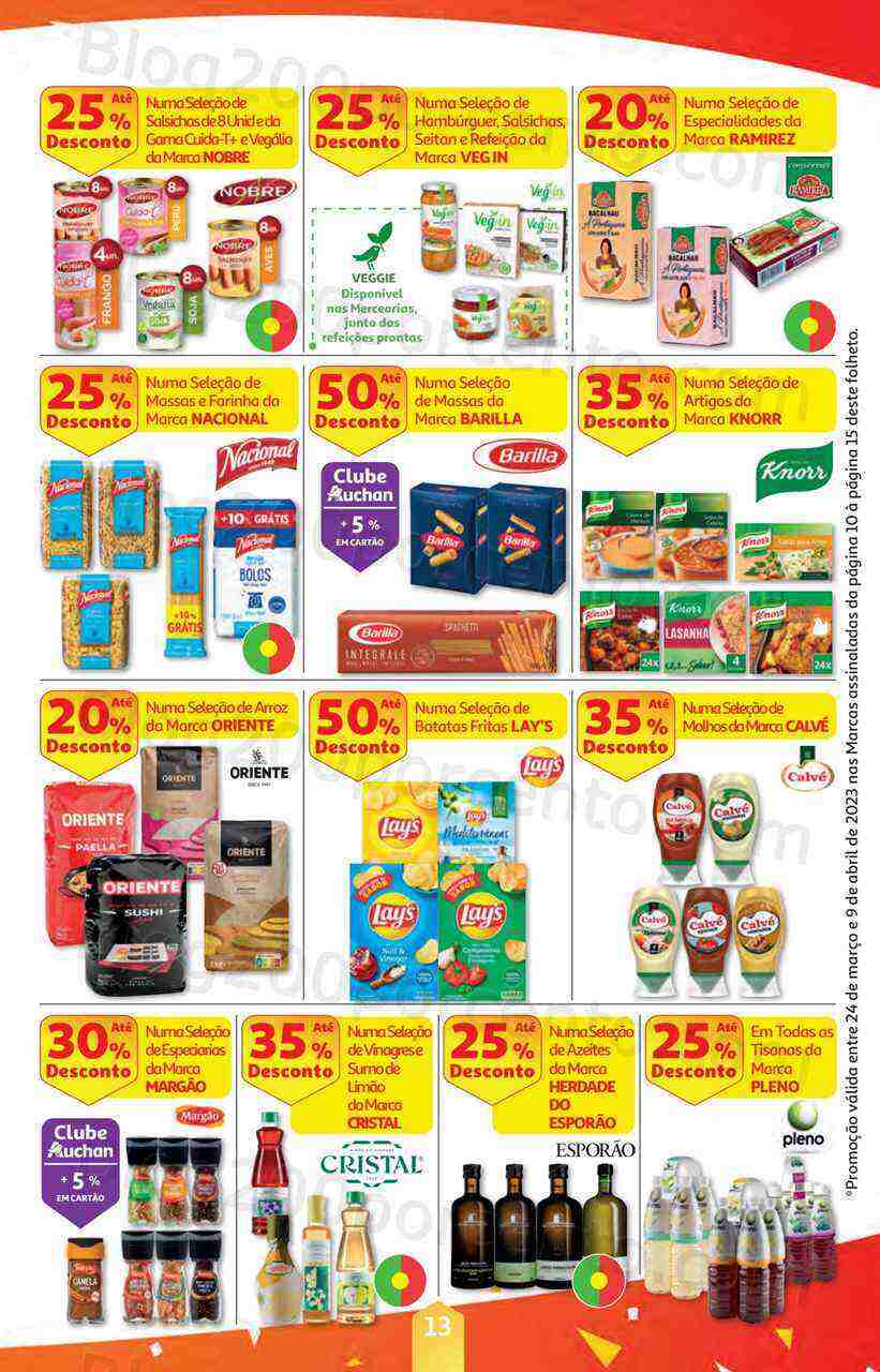 Antevisão Folheto AUCHAN Páscoa + Promoções de 24 março a 9 abril