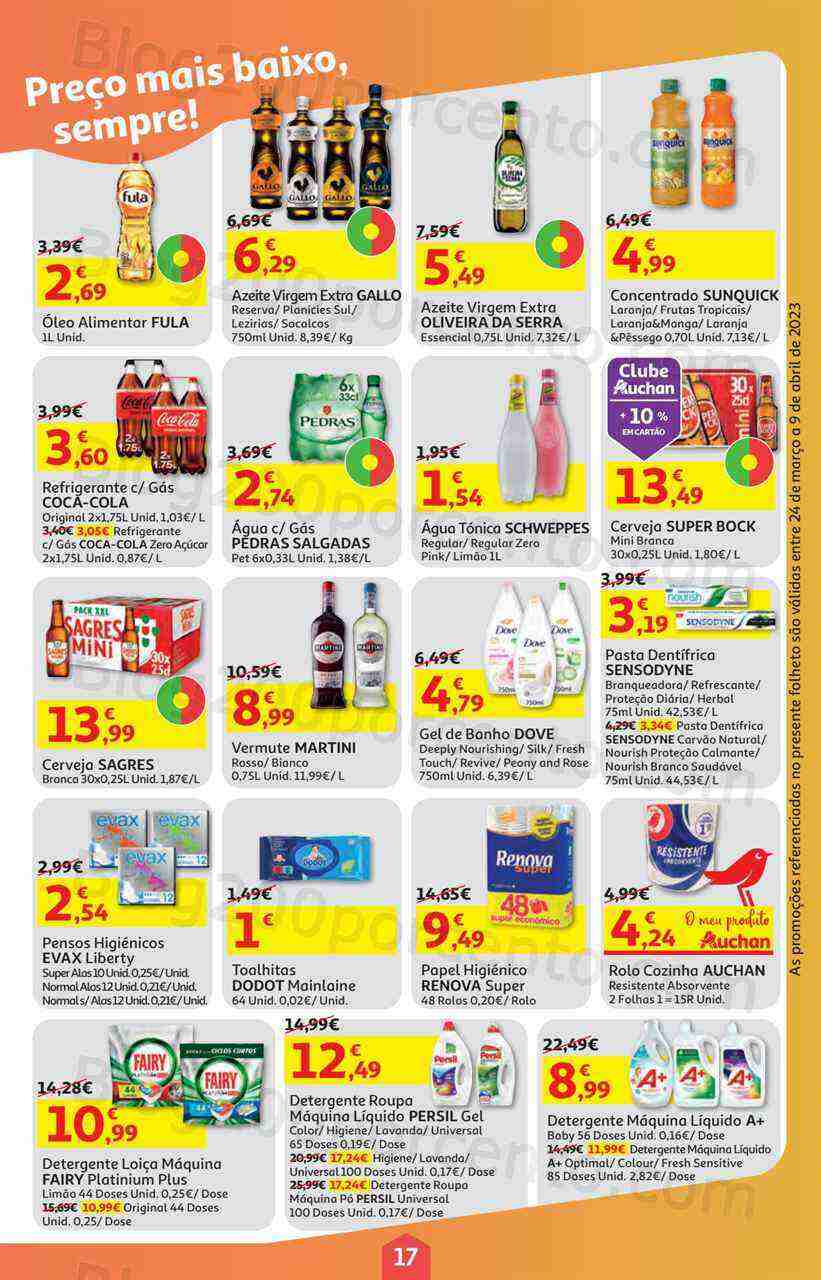 Antevisão Folheto AUCHAN Páscoa + Promoções de 24 março a 9 abril