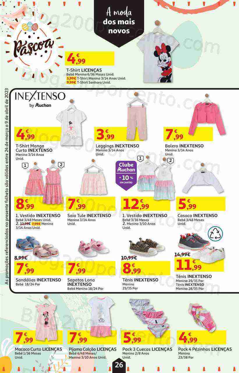 Antevisão Folheto AUCHAN Bazar Páscoa + Promoções de 24 março a 9 abril