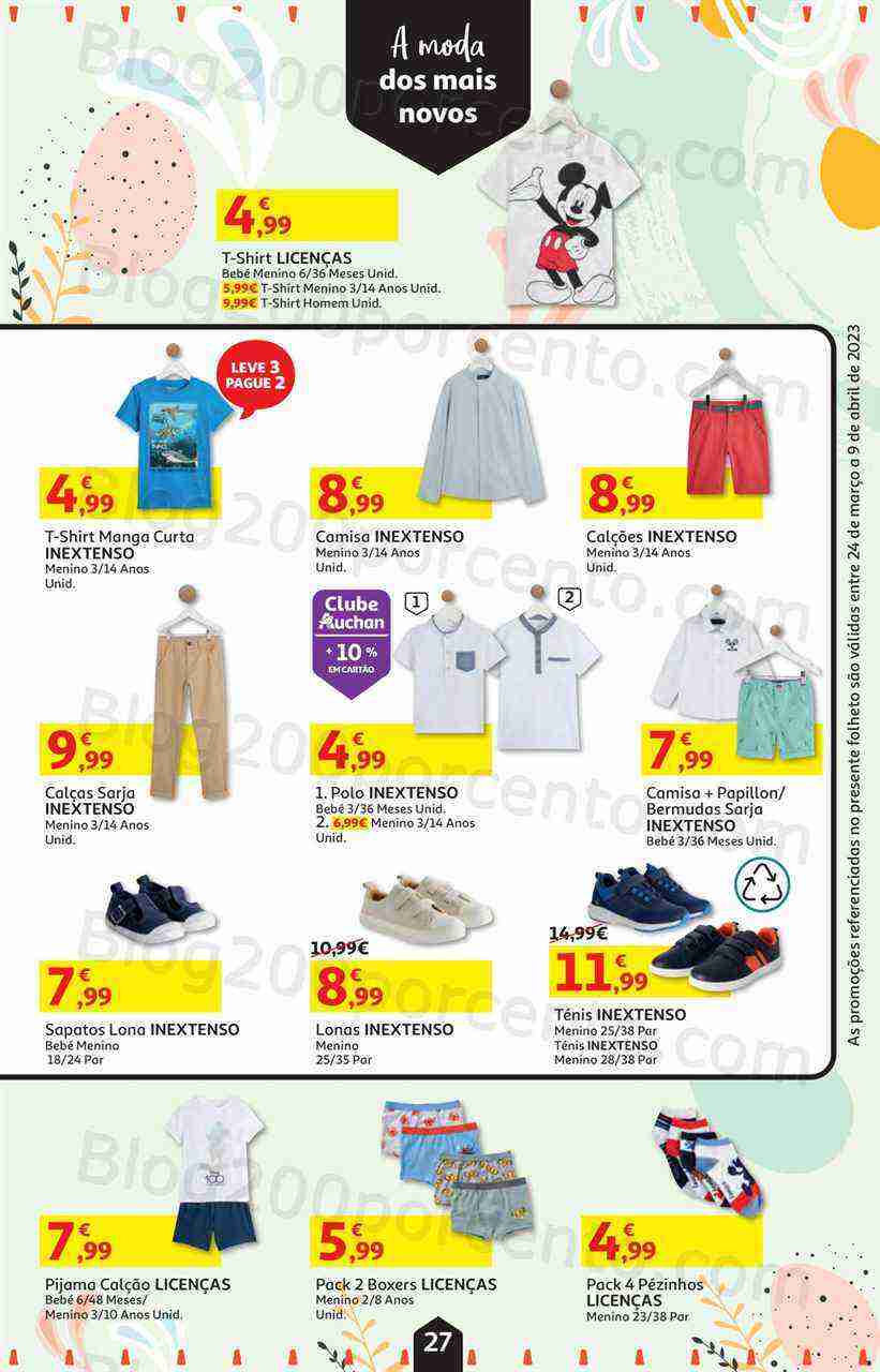 Antevisão Folheto AUCHAN Bazar Páscoa + Promoções de 24 março a 9 abril