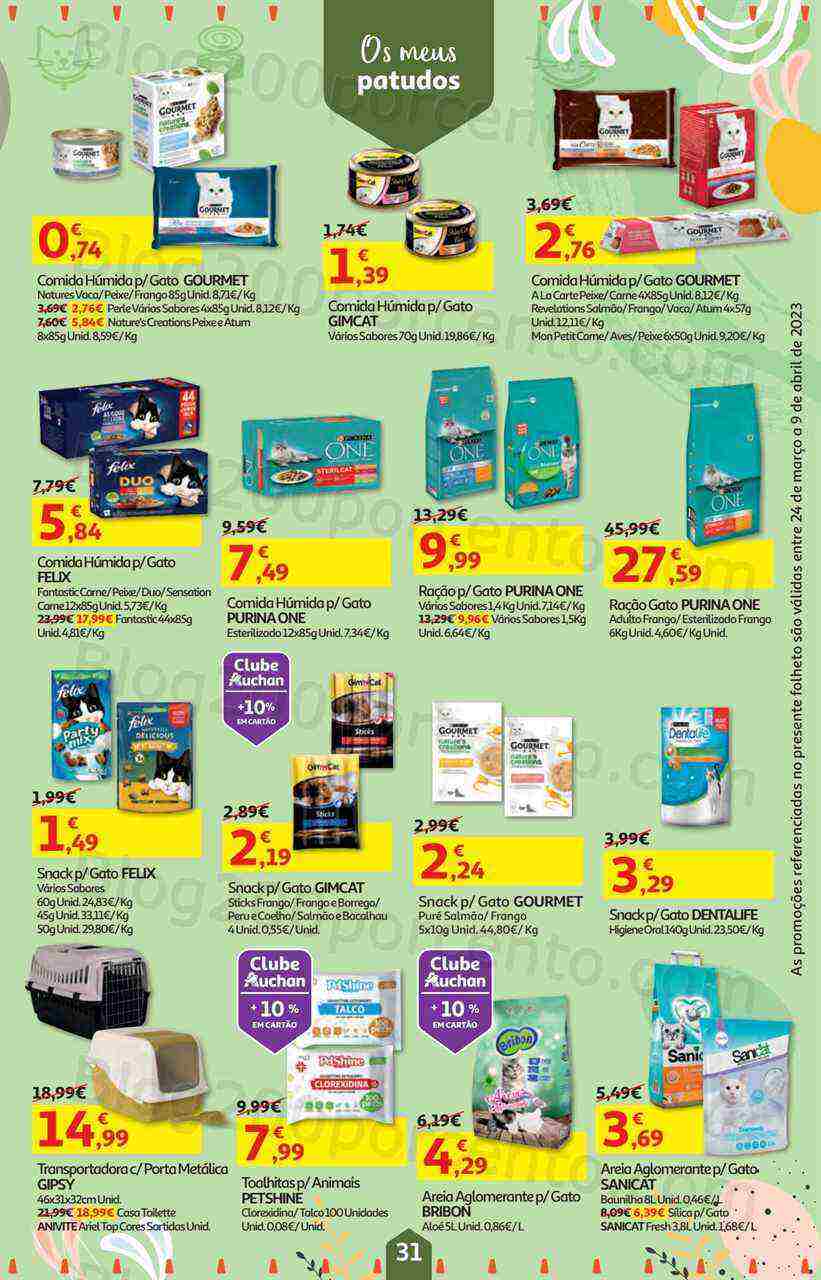 Antevisão Folheto AUCHAN Bazar Páscoa + Promoções de 24 março a 9 abril